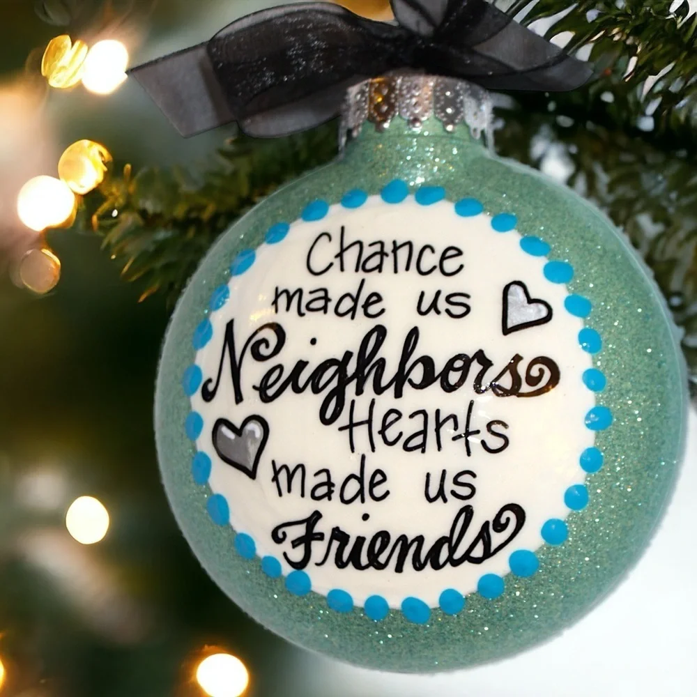Neighbor Ornament, Perfect Personalized Holiday Gift for Your Favorite Neighbors